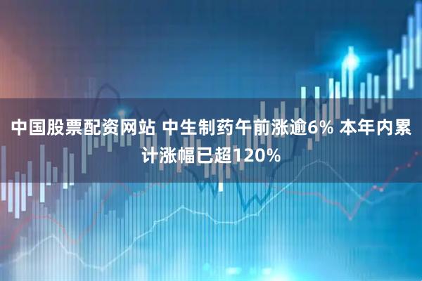 中国股票配资网站 中生制药午前涨逾6% 本年内累计涨幅已超120%